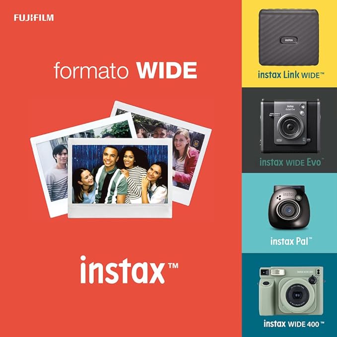 Instax Wide Film White Border, 10 Shot Pack