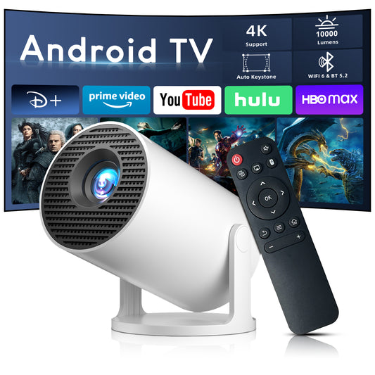 [2026 New Upgraded]Smart 4K Projector,WiFi 6 BT5.4,12000Lumens with Auto Keystone